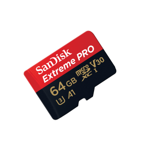 Карта памяти SANDISK Extreme Pro microSDHC 64Gb (4K) + SD adapter